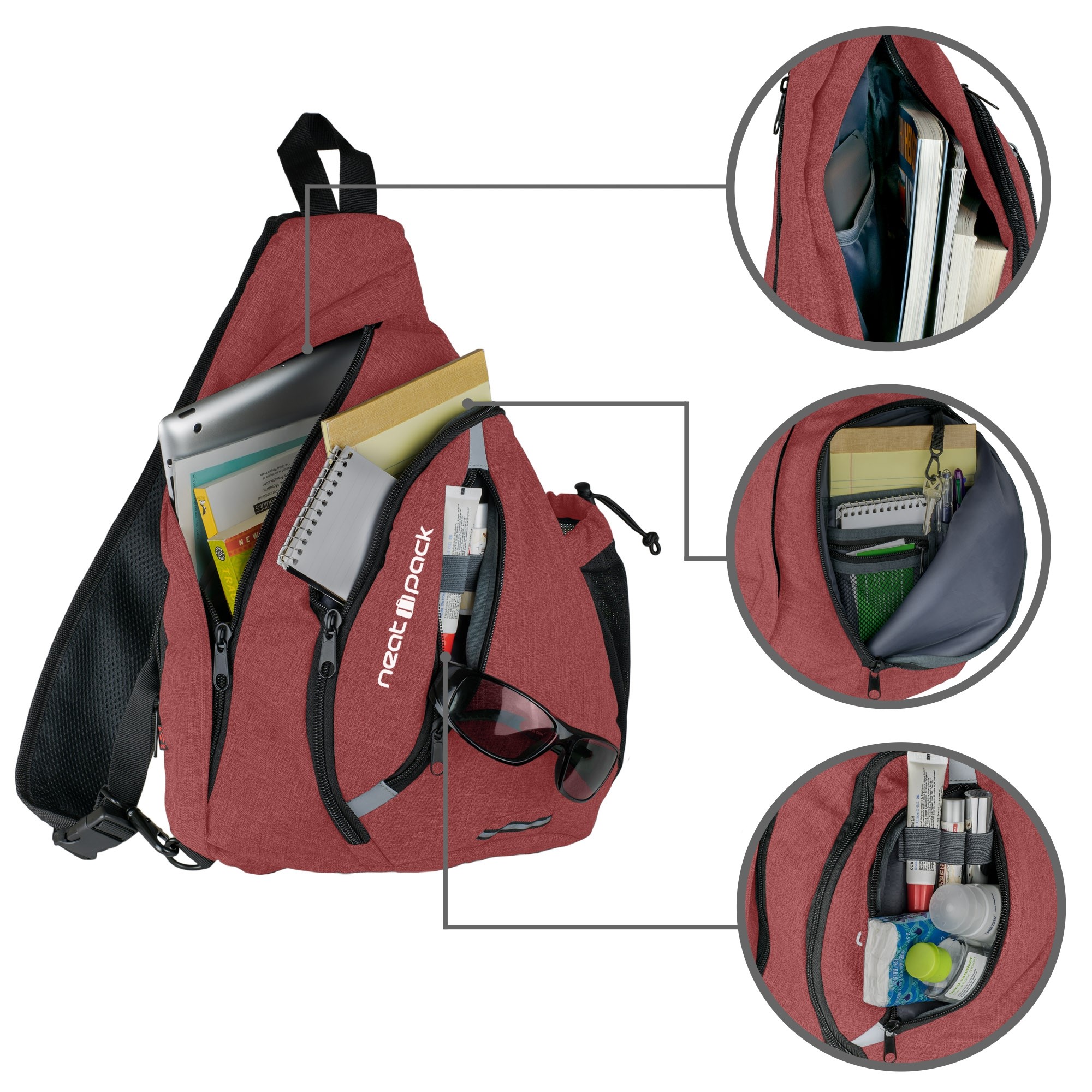 Versatile Canvas Sling Bag / Urban Travel Backpack - Rustic - image 2 of 8