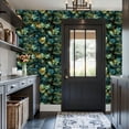 thumbnail image 6 of Boho Peel and Stick Wallpaper Mystical Woodland Fantasy Golden Butterflies Glowing Moss Wall Mural 17.7in x 9.8ft Self Adhesive Removable Wall Paper Renter Friendly Wallpaper for Nursery Bedroom, 6 of 8