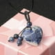 thumbnail image 4 of Collar shaofei de Cuentas de Cristal Natural Corazón Violeta y Rosa Cuerda de Ópalo, 4 of 5