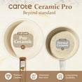 thumbnail image 3 of CAROTE 39-Pieces Ceramic Cookware Set, Nonstick Pots and Pans with Floral Detachable Handles, Induction Compatible, Diswasher Safe, Brown, 3 of 9