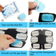 thumbnail image 4 of 48 Pieces Gels Pad For Ems Trainer Abdominal Trainer Electrical Muscle Stimulation, Abs Trainer Replacement Gel Sheet Replacement Pad, 48 Sheets Ab Flex Gel Ems Pad (2 Pieces / Bag), 4 of 7