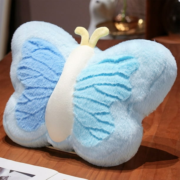 Decoración del hogar, decoración de habitaciones, decoración de paredes, almohada de mariposas, almohada de coche, cojín de respaldo de oficina de invierno, almohada de siesta adecuada para sala de es