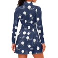 thumbnail image 4 of Aplkyhs Golf Dress with Shorts for Women Half Zip Up Tennis Dresses Blue Workout Quick Dry Moisture Wicking Athletic Tennis Dresses Built-in Shorts 2 Pieces for Outdoors Sport, 4 of 7