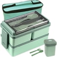 thumbnail image 1 of Lonchera Portátil, Bento Box Set a Prueba Fugas con Compartimentos, Incluye Cubiertos, Bolsa y Caja para Sopa, Apto para Microondas y Lavavajillas, 1 of 4