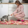 thumbnail image 3 of Pioneer Flower Floral Print Pattern Kitchen Rugs Sets Of 2,Anti Fatigue Kitchen Mat Rugs Non Slip Washable,Decorative Kitchen Floor Mats for Kitchen,Sink,Laundry,17"x30"+17"x47", 3 of 7