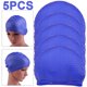 thumbnail image 1 of Gorro Natación Deportivo para Adultos Cubierta Impermeable Silicona en Forma Gota Color Azul Oscuro 5 Uds., 1 of 6