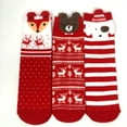 thumbnail image 3 of Pack of 3 Pairs Teen Girl, Women's Christmas Holiday Design Socks with Gift Box Package ( 5.5-7), 3 of 5