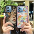 thumbnail image 2 of KDY-Phone Case For MOTO G Stylus 4G 2023, Anti-dust Dirt-resistant Back Cover Phone Pouch Fashion Design Full wrap Waterproof Durable Silicone Graffiti flower Soft case TPU Shockproof, 2 of 9