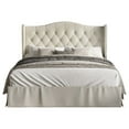 thumbnail image 2 of Home Design Riley Tufted Upholstered Platform Bed Warm Grey - Queen, 2 of 5