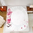 thumbnail image 5 of Castle Fairy Cherry Blossom Girl Twin Sheet Sets,Pink Floral Sakura Bedding, 5 of 7