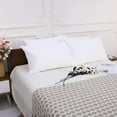 thumbnail image 4 of DISEN 4 Pack Zippered Waterproof King Pillow Protectors, Super Soft Quiet Zip Pillow Protectors, 20x36 Inches Jersey Pure White Waterproof Pillow Cases Covers, 4 of 9