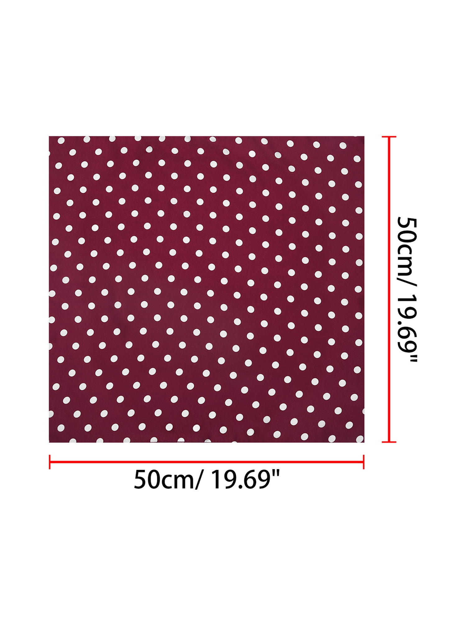 Unique Bargains 19.7 Vintage Polka Dot Square Head Neck Scarf Kerchief Neckerchief"