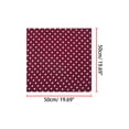 thumbnail image 2 of INSPIRE CHIC Women's 50cm Square Scarf Vintage Retro Polka Dots Head Neck Scarves Neckerchief Red 19.69*19.69 inch, 2 of 5