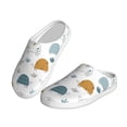 thumbnail image 2 of KLL Cute Doodle Turtles Pattern Adult Unisex Cozy Slippers,Fuzzy Slip-on Slippers TPR Sole Slippers Comfort Plush Home Footwear for Indoor & Outdoor-39/40, 2 of 7