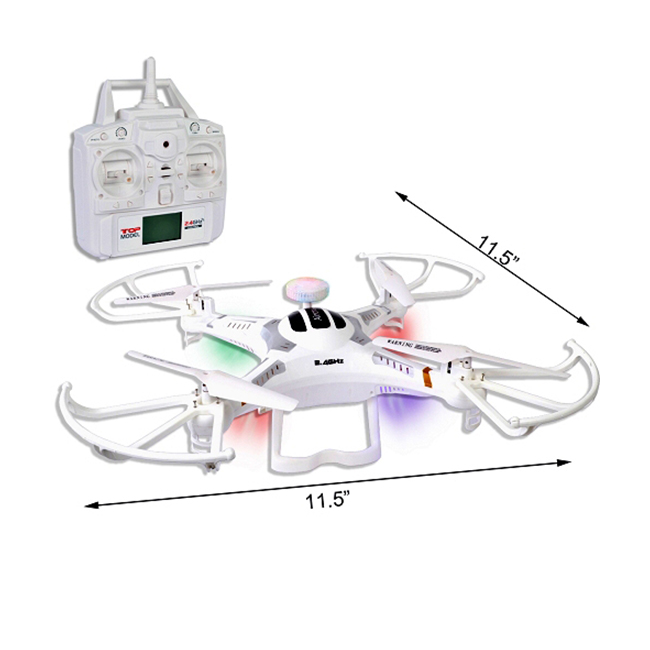 aerocraft 6 ch remote control quadcopter 2.4 ghz