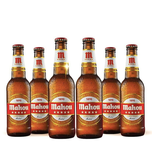 Cerveza Mahou 5 Estrellas Pilsner 330ml C/u