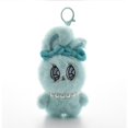 thumbnail image 1 of Big Eyed Sweetheart Bunny Keychain Cute Stuffed Rabbit Toy Trendy Accessory, 1 of 6