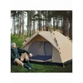 thumbnail image 4 of 78x78x59 Inch 4-Person Automatic Pop-Up Tent - 2 Doors & 2 Windows, Oxford Fabric, Fiberglass Frame, Mosquito-Proof | For Camping/Fishing/Hiking, 2 Colors, 4 of 9