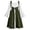 Army Green, variant on Dress for Women Square Neck Corset Dress Halloween Cosplay Halloween for Women, Size XL