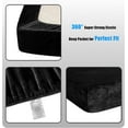 thumbnail image 6 of Chezmoi Collection Extra Soft Fleece Sheet Set King, 4-Piece Microplush Non-Pilling Velvety Bed Sheet, Deep Pocket - Lightweight All Season Warmth, King, Black, 6 of 9