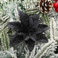 thumbnail image 7 of Linyer Artificial Flower Christmas Flower Home Office PE Decoration Xmas Tree Ornament Black, 7 of 7