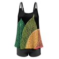 thumbnail image 3 of Women’s Plus Size Swimwear Floral Tankini Set U Neck Modest Two Piece Skirt Swimsuit, 3 of 7