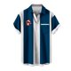 thumbnail image 1 of Mens Manga Corta Botón Abajo Camisas, Cuello de Vuelta Navidad Impresa Blusa, Top de Moda Casual, 1 of 4