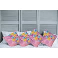 thumbnail image 2 of Ambesonne Colorful Throw Pillow Cover 4 Pack, Love Romantic Hearts, 20", Multicolor, 2 of 7