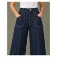 thumbnail image 4 of TELLTA Women's Wide-Leg High-Rise Stretch Jeans, 4 of 6