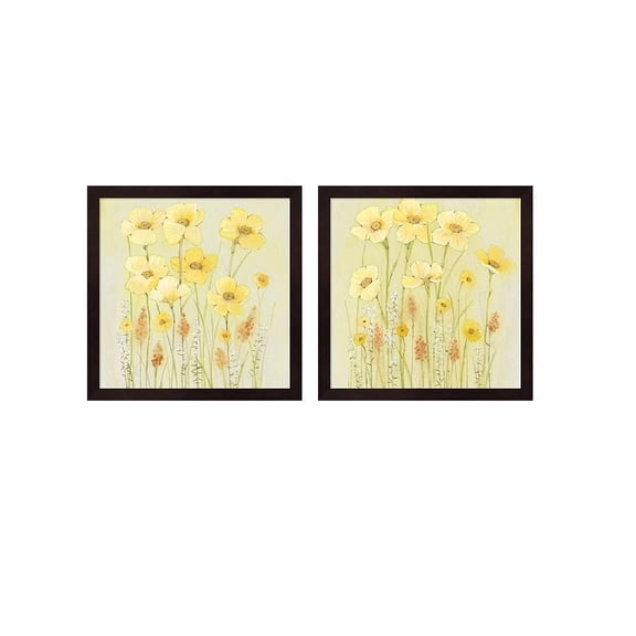 Metaverse Timothy O'Toole 'Soft Spring Floral' Framed Art (Set of 2)