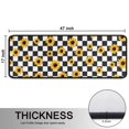 thumbnail image 5 of Kitchen Rugs Sets Of 2,Black White Checker Sunflower Pattern Anti Fatigue Kitchen Mat Rugs Non Slip Washable,Decorative Kitchen Floor Mats for Kitchen,Sink,Laundry,17"x47"+17"x47", 5 of 5