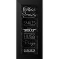 thumbnail image 2 of SD Graphics Studio 11x24 Black Modern Framed Museum Art Print Titled - Family Chalk Panel I, 2 of 5