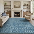 thumbnail image 3 of Area Rug x Rugs for Living Room Bedroom High Low Textu Jacquard Boho Neutral Carpet - Non Slip Machine Washable Rug Dining Nursery Living Room Farmhouse Rug, 3 of 7