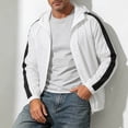 thumbnail image 6 of KIHOUT Mens Striped Sleeve Windbreaker UPF 50 Plus Sun Protection Jacket Full Zip Hooded Loose Fit Lightweight Breathable Summer Coat for Outdoor Sports, 6 of 9