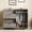 Dressers | Gray, variant on 43.3" H Armoire Wardrobe Closet with 4 Drawers and 2 Doors, Hanging Rod, Multifunctional Wooden Dresser with Storage Closet, Bathroom Cabinet for Bedroom, Gray