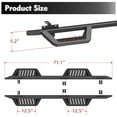 thumbnail image 2 of This Is Only a Part of the Product, Running Boards For 07-18 Jeep Wrangler JK 4 Doors Black Powder Coated Side Steps,Car Engine Parts, 2 of 7