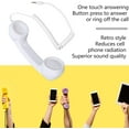 thumbnail image 2 of HUGFEGWE Retro Phone Handset, Multifunction Radiation Proof Handheld Cell Phone Receiver, Handheld Receiver with Volume Controlfor Mobile Phones, Computers (White) CJB91-77022, 2 of 9