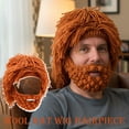 thumbnail image 2 of ZOUBAOQ Caveman Chunky Crochet Wig Cap, Handmade Blend Hat With Attached Hair For Edgy Street Style, 2 of 7