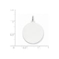 thumbnail image 2 of Finest GoldXWM595-27 14K White Gold Round Disc Charm, 2 of 2