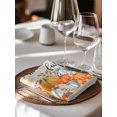 thumbnail image 6 of Orange Pumpkin Gnomes Fall Cloth Napkins Set of 6 Reusable Dinner Napkins, Branches Leaves Thanksgiving Rustic Cocktail Napkin Washable Table Napkins for Wedding/Holiday Party/Baby Shower 20"x20", 6 of 7