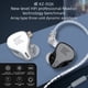 thumbnail image 3 of Auriculares con cable KZ Auriculares con reducción de ruido de 3,5 mm Auriculares de audio de 2 pines 0,75 mm Música de estudio Manos libres Accesorios para teléfonos inteligentes Plata sin micrófono Inevent EL005361-04B, 3 of 7