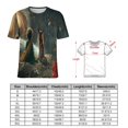 thumbnail image 2 of The Little Boy And Rose on Planet in Night Women's Short Sleeve T-Shirt Crew Neck Casual Summer Trendy Loose Fit Tops, 2 of 6