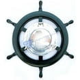 thumbnail image 2 of Nagina International Premium Matte Black Ship Wheel | Aluminum Porthole Mirror | Captain Maritime Beach Home Decor Gift (18 Inches), 2 of 8