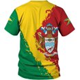 thumbnail image 3 of Personalized Guyana 3D Guyana Flag Shirt - Unisex Adults - Green - Short Sleeves - 5X-Small-Large (XL), 3 of 6