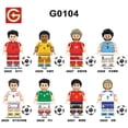 thumbnail image 4 of Minifiguras De Fútbol Lego Bloques De Construcción Messi Ronaldo Neymar Mbappe Figuras Juguete, 4 of 4