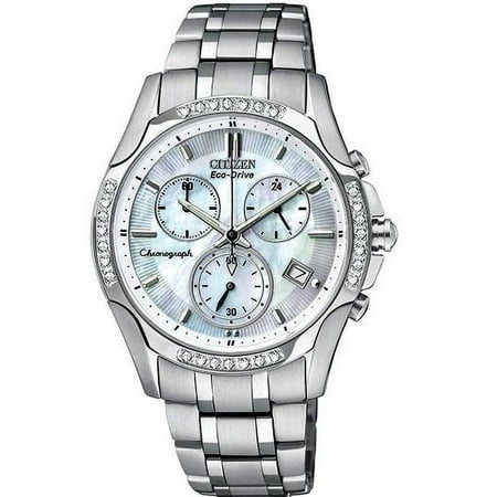 CITIZEN Women's Eco-Drive Diamond Chronograph Watch FB1250-52D