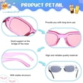 thumbnail image 3 of Gafas de Sol Ecally Retro Rectangulares Vintage de los 90 para Mujer y Hombre, 3 of 6