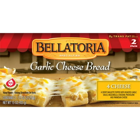 Bellatoria 4 Cheese Garlic Cheese Bread, 7.5 oz, 2 ct - Walmart.com