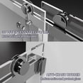 thumbnail image 5 of 56-60" W x 76" H Frameless Double Sliding Shower Door, Frameless Shower Door, Shower Glass Door with 5/16" (8mm) Clear SGCC Tempered Glass, Explosion-Proof Film A01 (Silver), 5 of 9