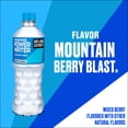 thumbnail image 3 of POWERADE Power Water Zero Sugar Mountain Berry Blast Electrolyte Water, 16.9 fl oz, 6 Pack, 3 of 6